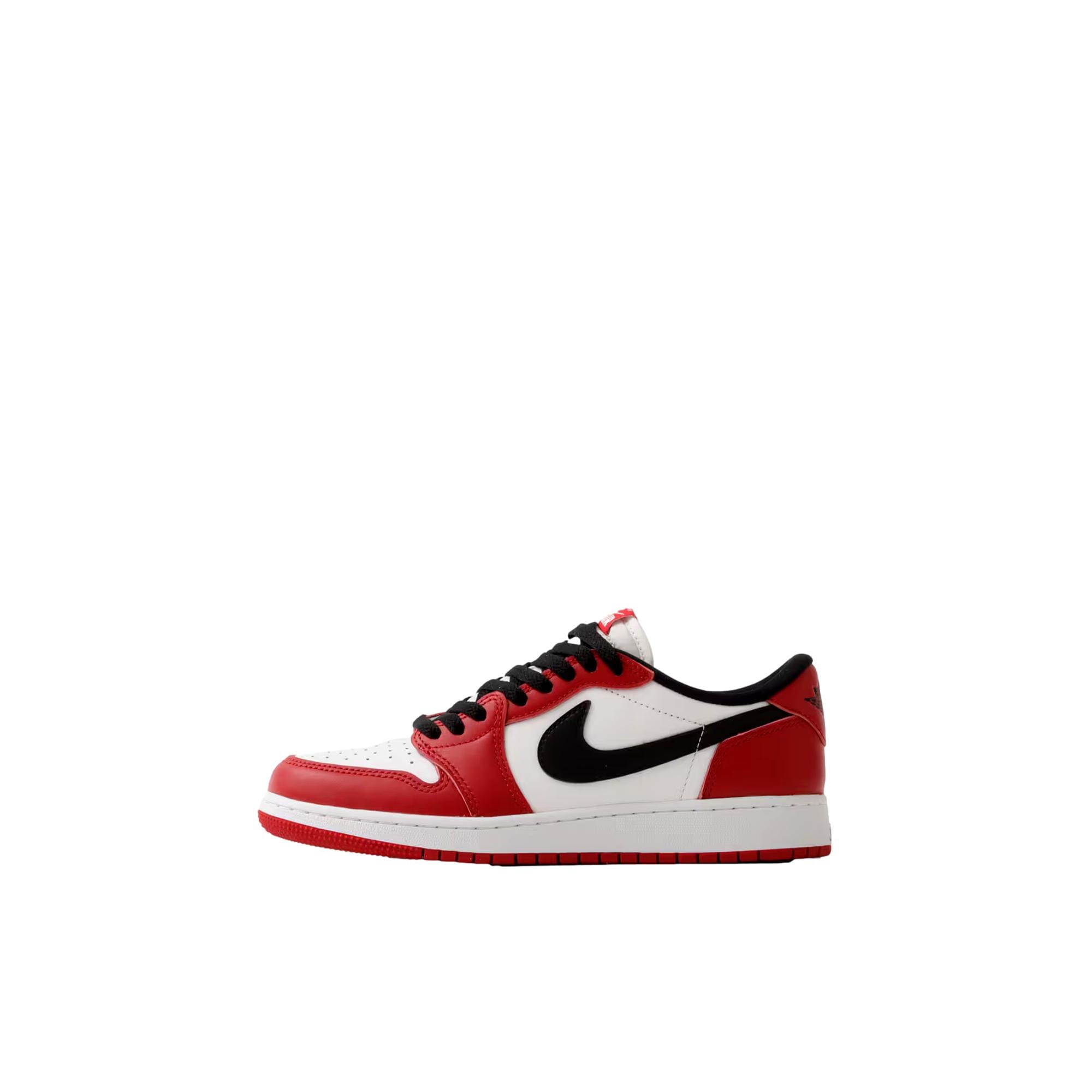 Nike Jordan 1 Retro Low OG Varisty Red / Black - Summit White  HQ6999-600 Grade-School