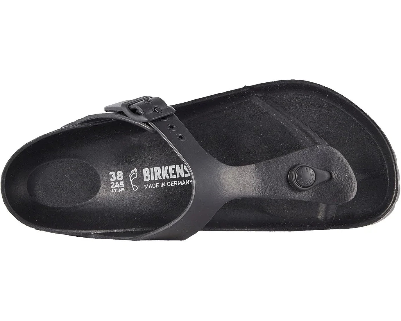 Women's Birkenstock Gizeh 0128201 Black Waterproof Slip-On Slide VER987