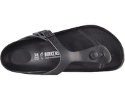 Women's Birkenstock Gizeh 0128201 Black Waterproof Slip-On Slide VER987