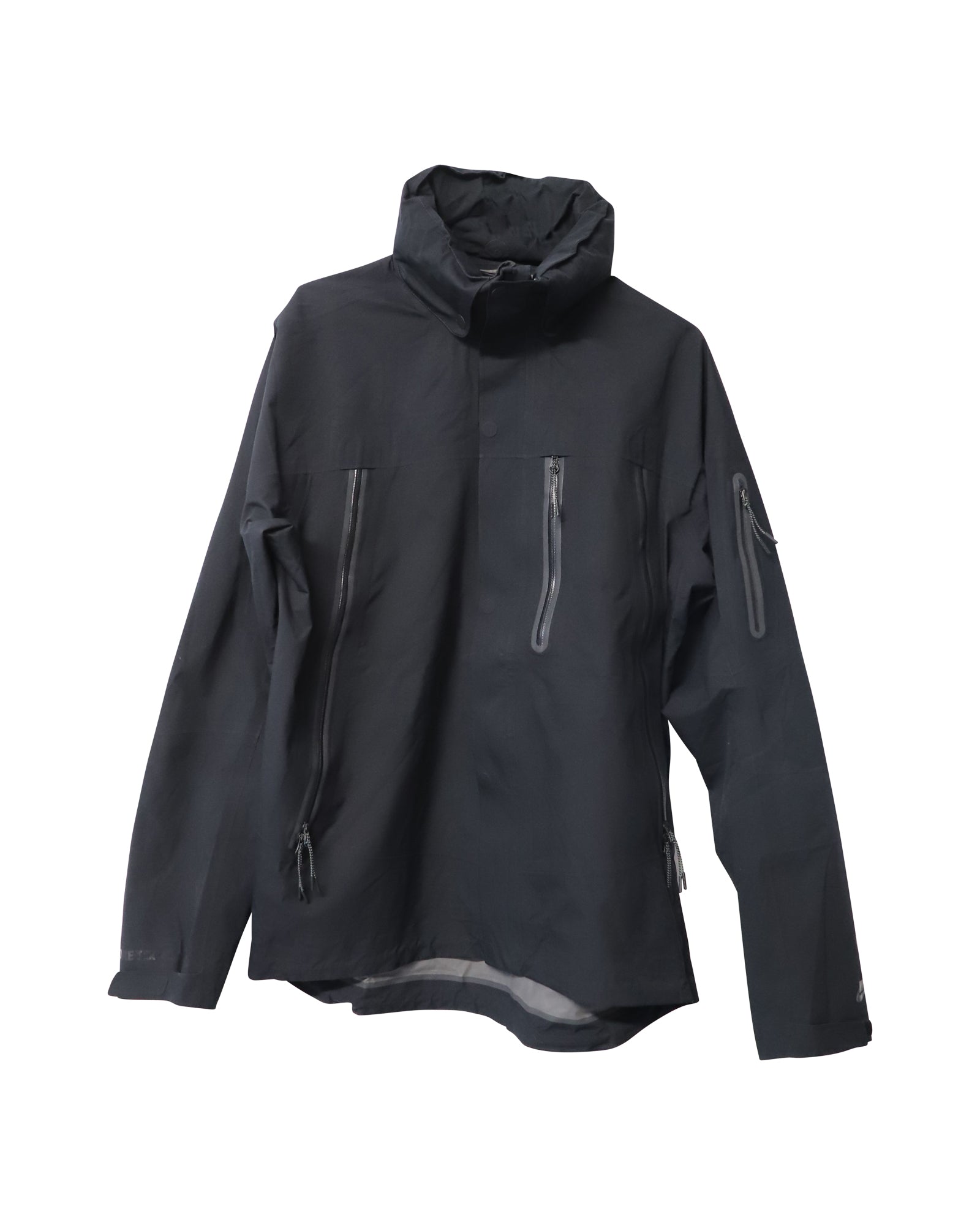 Nike High Neck Windbreaker in Black Polyester