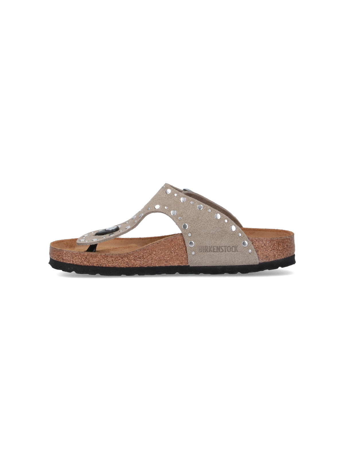 Two-Strap Beige Sandals With Adjustable Buckles