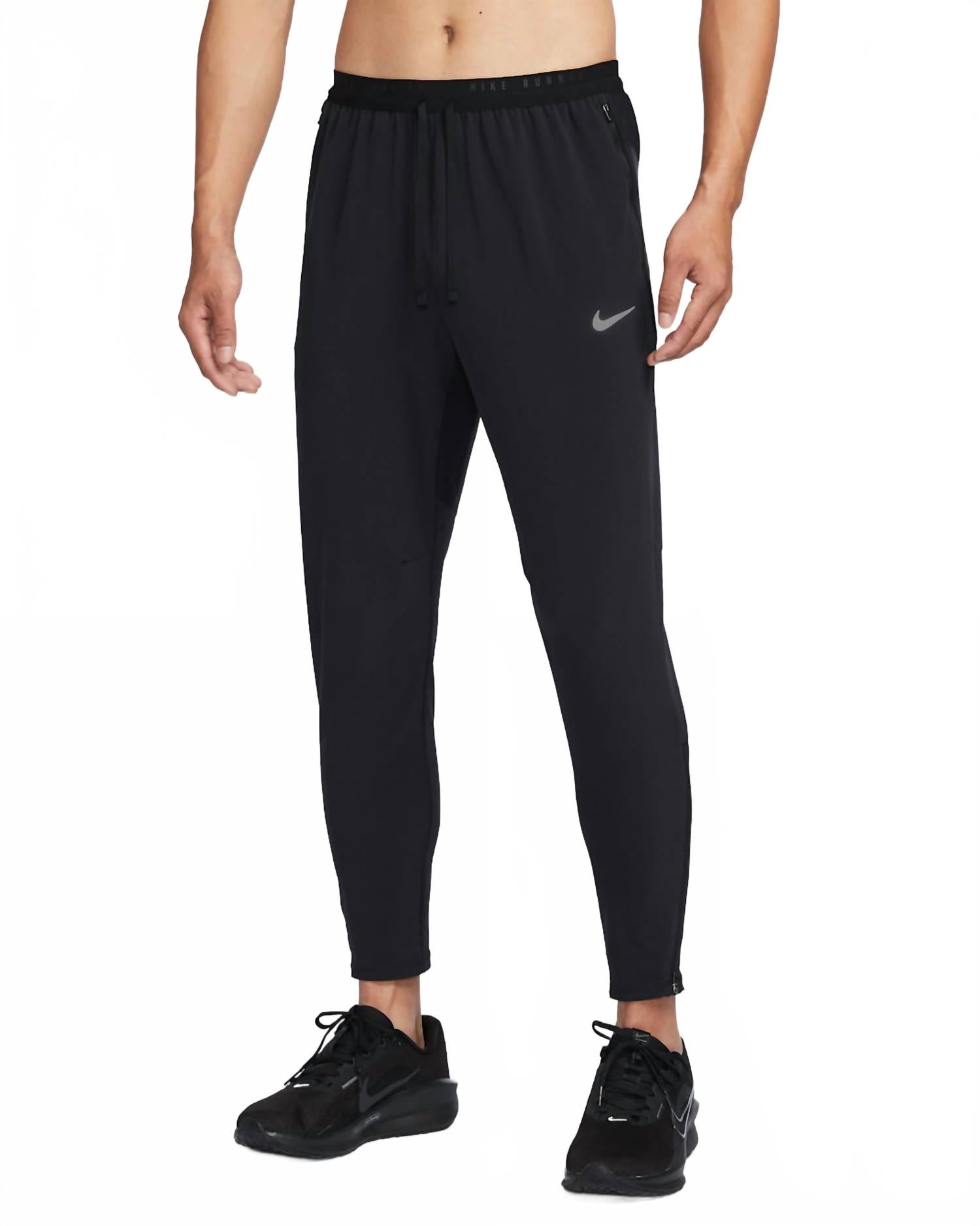 Dri-Fit Woven Running Trousers In Black/black/reflective Silv