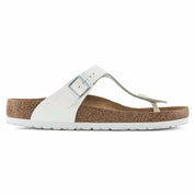 Women's Gizeh Leather Thong Sandal In White