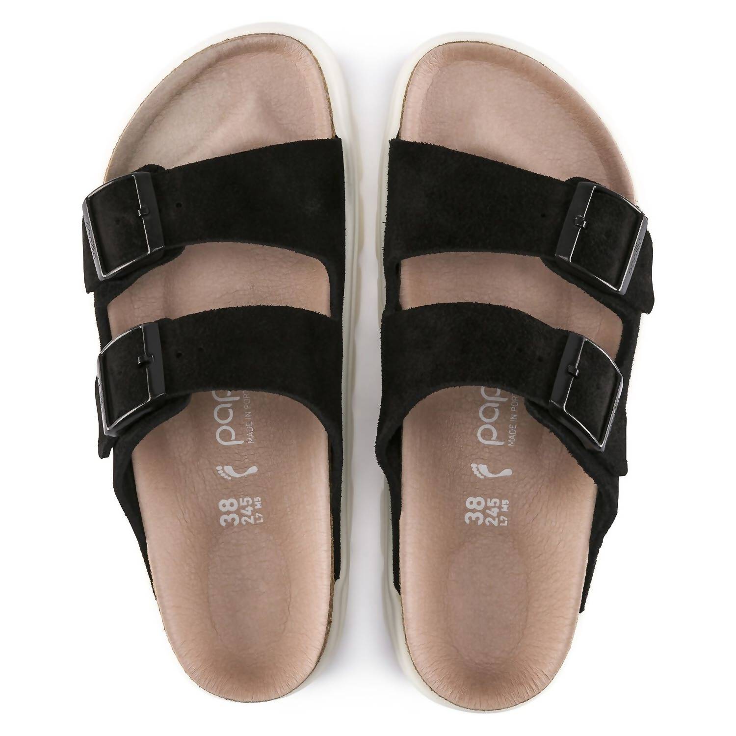 Women's Arizona Chunky Sandal In Black Suede