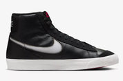Men's Nike Blazer Mid '77 Vintage FD6924-001 Sneakers Black Leather Lace Up TF757 (Black,11.5)