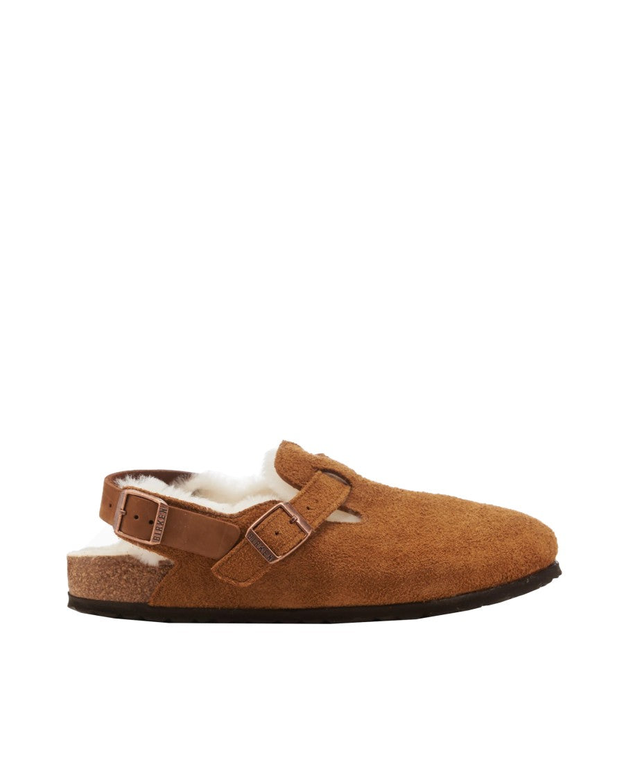 Tokio Shearling Mink Slides