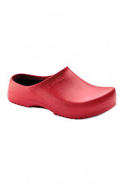 Women's Super Birki Backless Clogs In Red