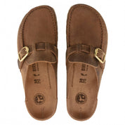 Women's Buckley Oiled Leather Clogs In Cognac