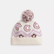 Coach Outlet Fair Isle Print Knit Beanie