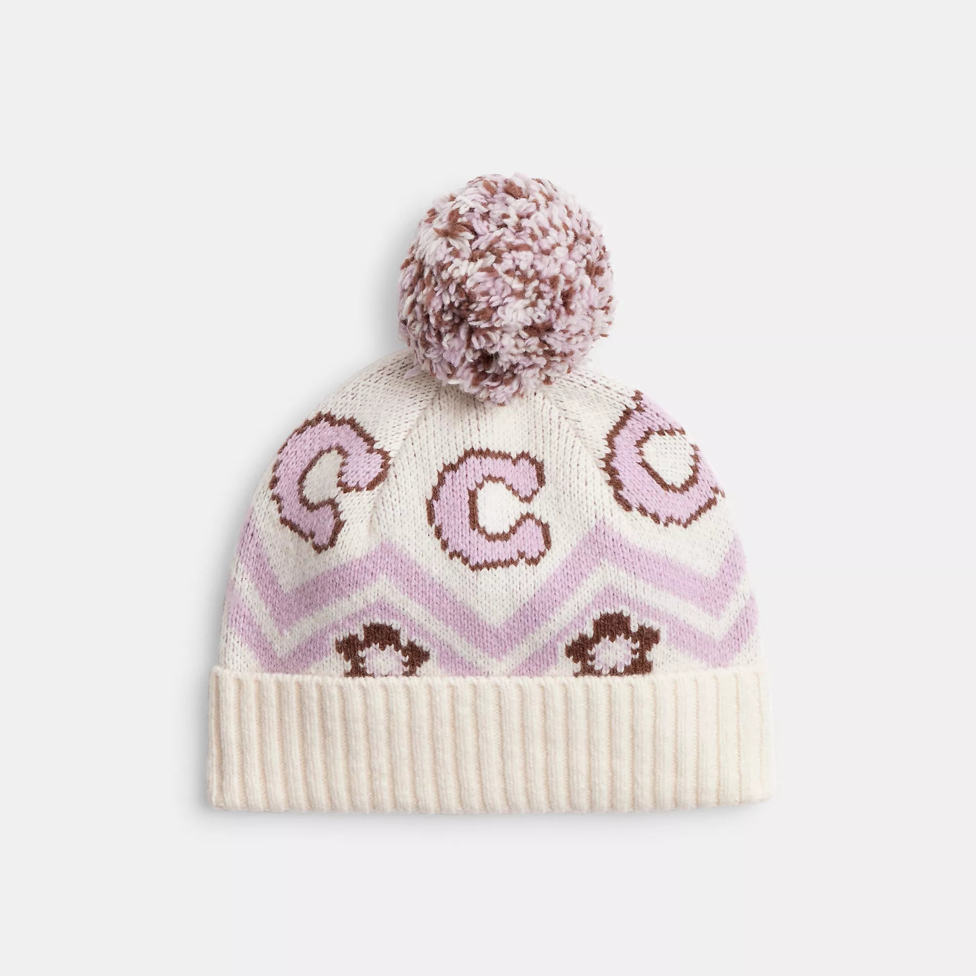 Coach Outlet Fair Isle Print Knit Beanie