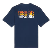Men's Sb Skate Stacked Logo T-Shirt In Midnight Navy
