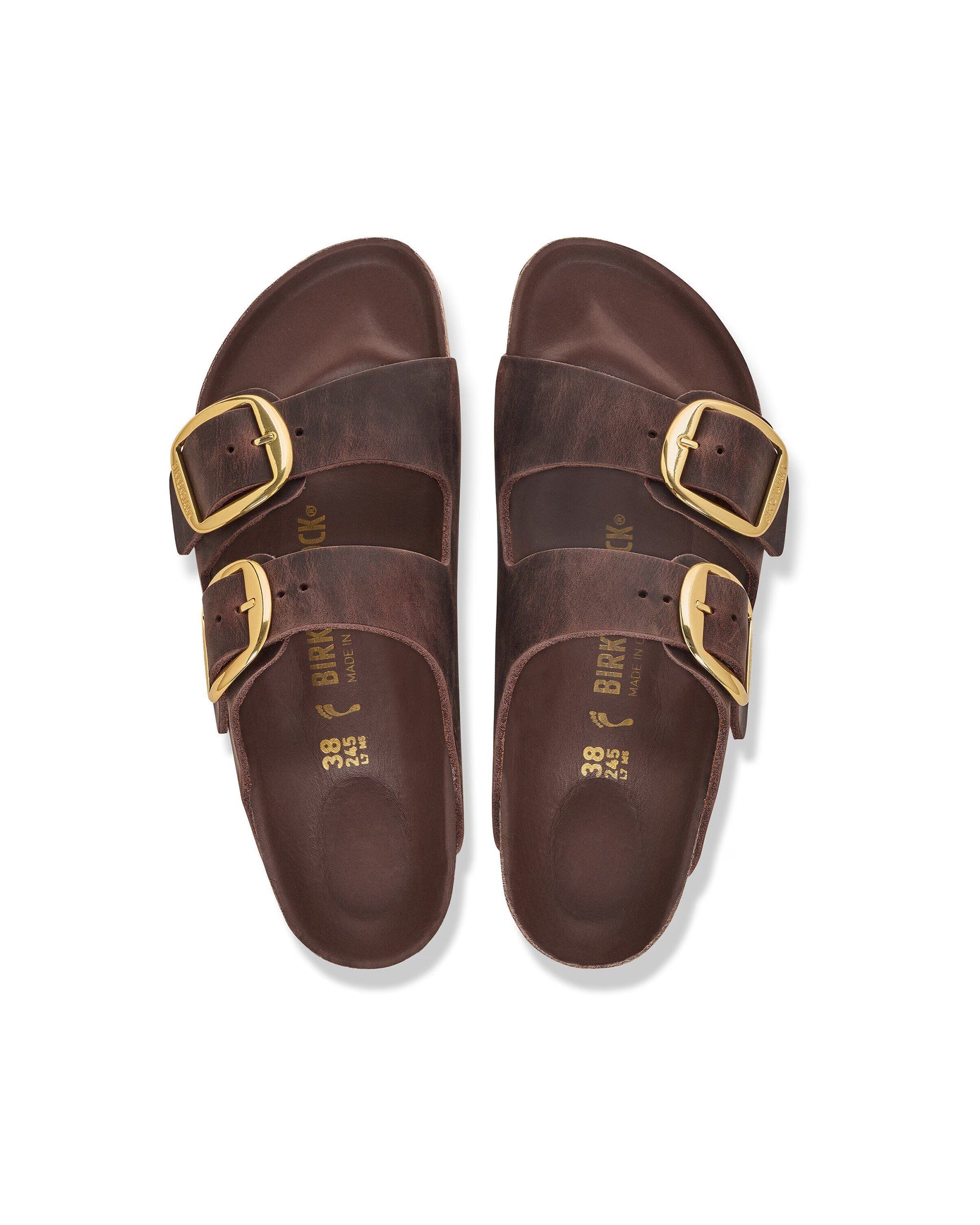 Anatomical Cork Footbed Sandal With Gold-Tone Buckles