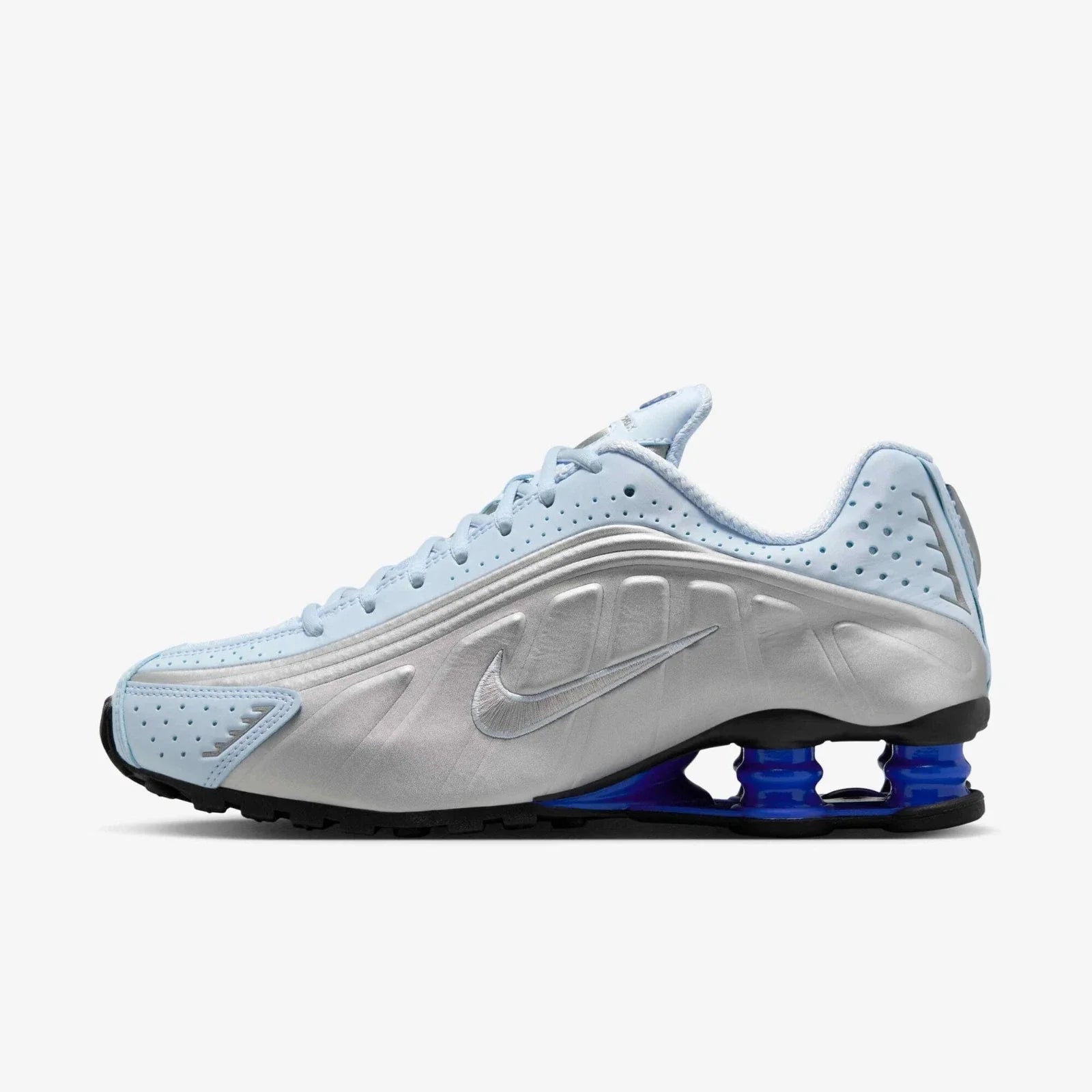Nike Shox R4 AR3565-402 Sneakers Womens Blue Silver Running Shoes HAM780