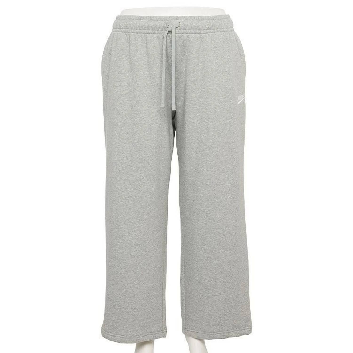 Women's Sportswear Club Wide-Leg Sweatpants - Plus In Heather Grey