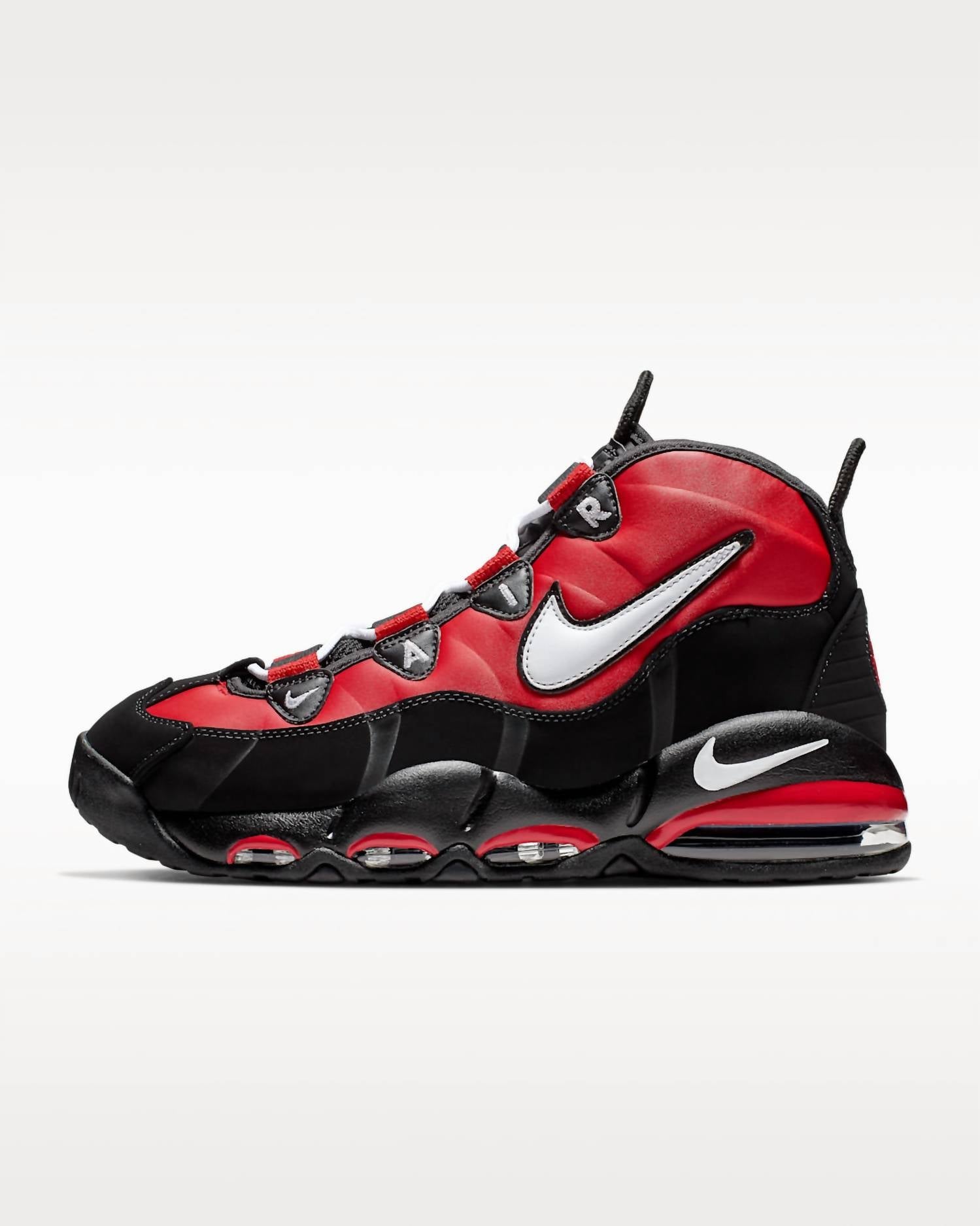 Men's Air Max Uptempo '95 Bulls Sneakers In University Red/white/black