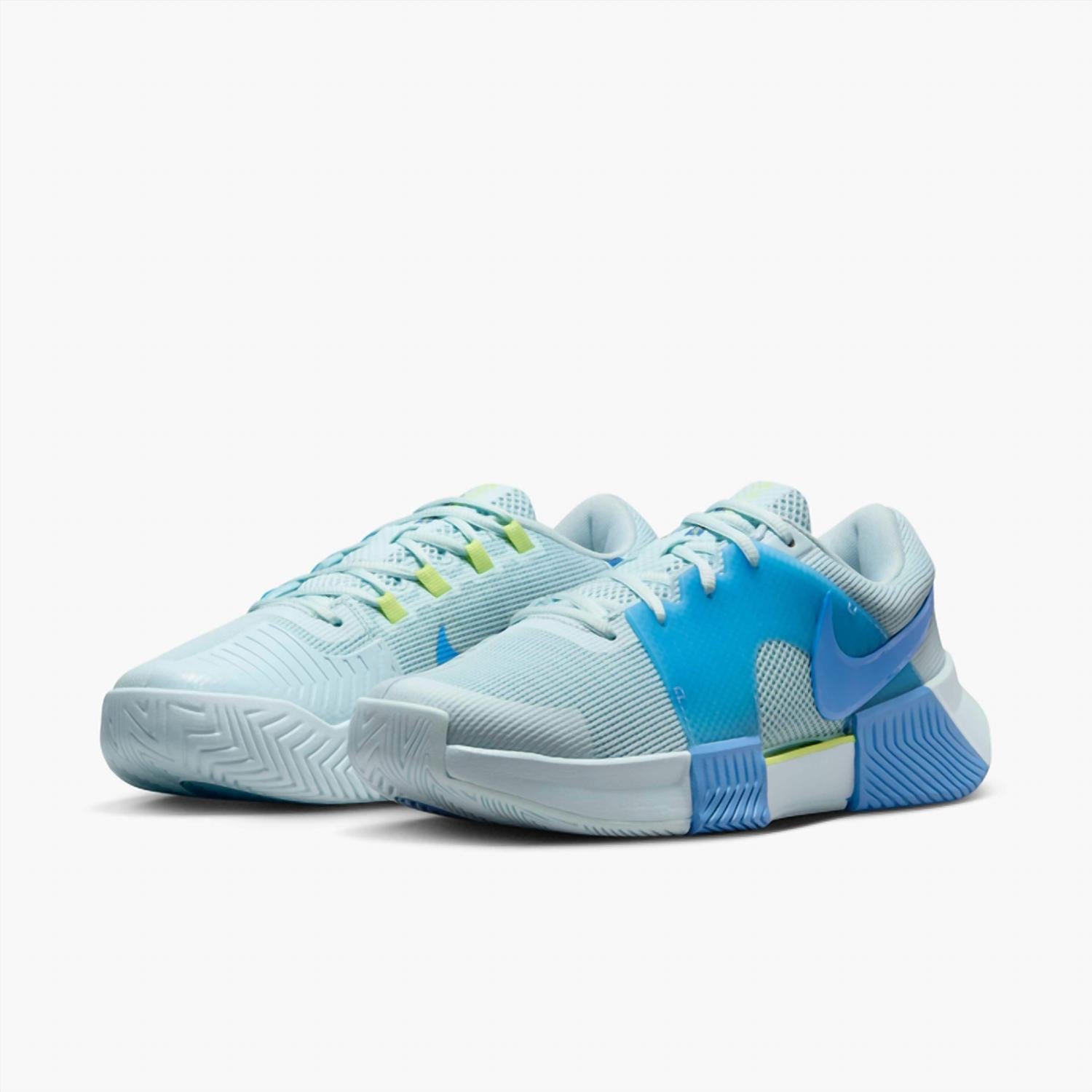 Women's Zoom Gp Challenge 1 Hard Court Tennis Shoes In Glacier Blue/star Blue85