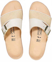 Women Almina Sandal In Natural/white