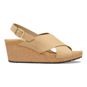 Women's Samira Nubuck Leather Wedge Sandals In Sandcastle