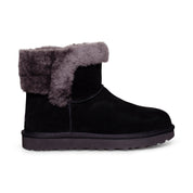 UGG Saniya Shearling Mini Black Boots - Women's