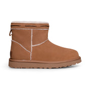 UGG Classic Mini Shearling Braid Chestnut Boots - Women's