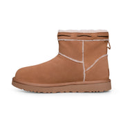UGG Classic Mini Shearling Braid Chestnut Boots - Women's