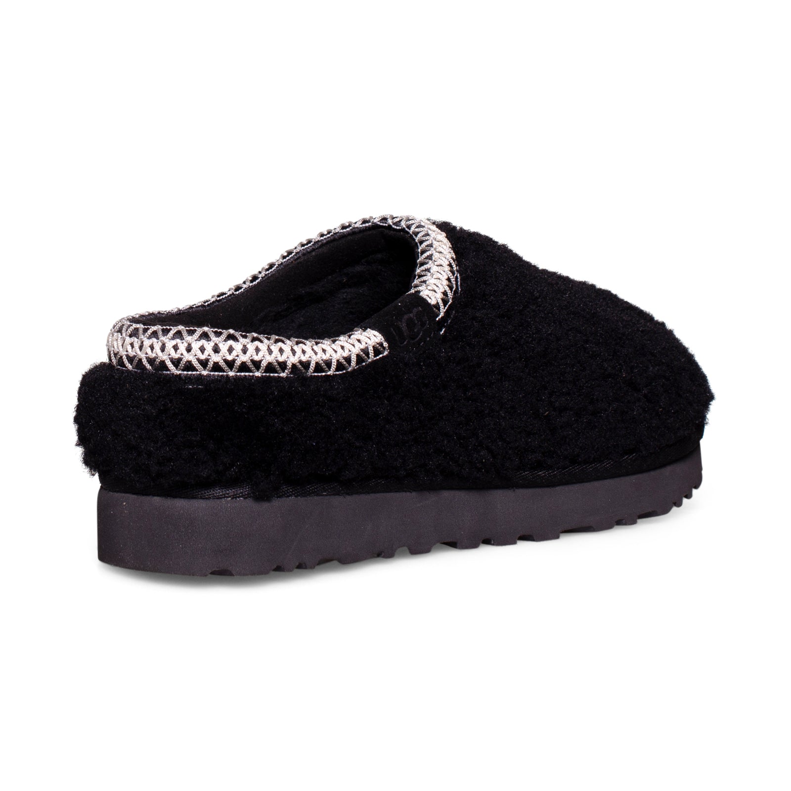 UGG Tasman Maxi Curly Black Slippers - Women's