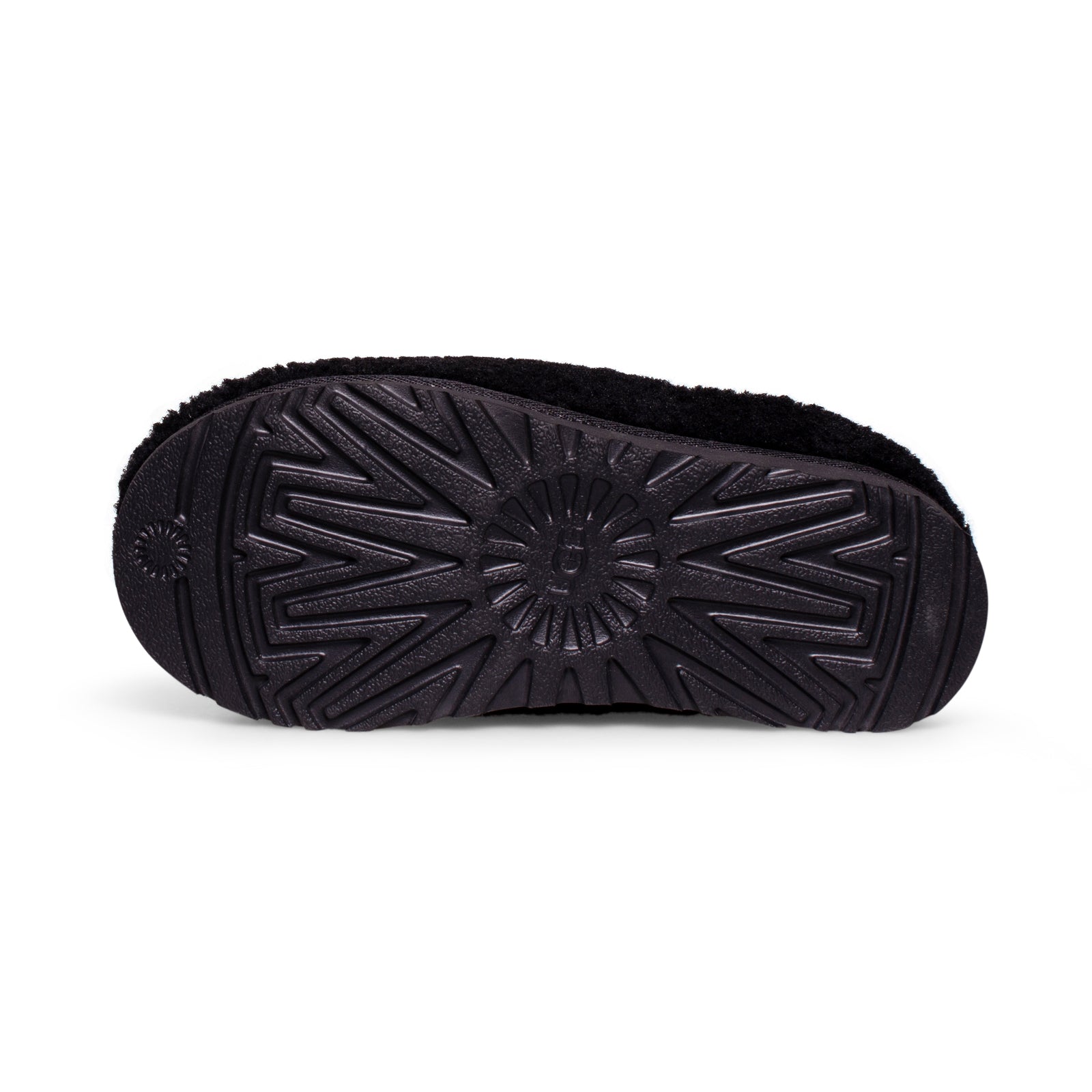 UGG Tasman Maxi Curly Black Slippers - Women's