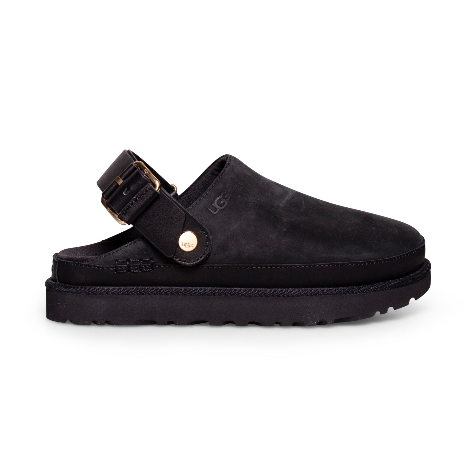 UGG Goldenstar Villa Clog Black Sandals - Women's