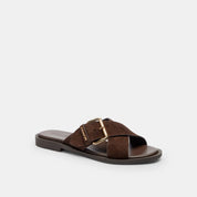 Coach Outlet Crisscross Buckle Sandal