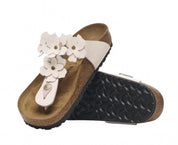 Women's Gizeh Flower Sandals In Rose Leather