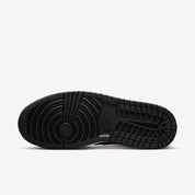 Men's Nike Air Jordan 1 Low 553558-063 Sneakers Black Leather Lifestyle Shoes