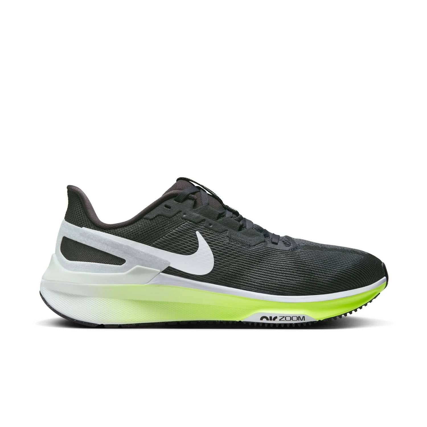 Men's Structure 25 Road Running Shoes In Anthracite & Volt