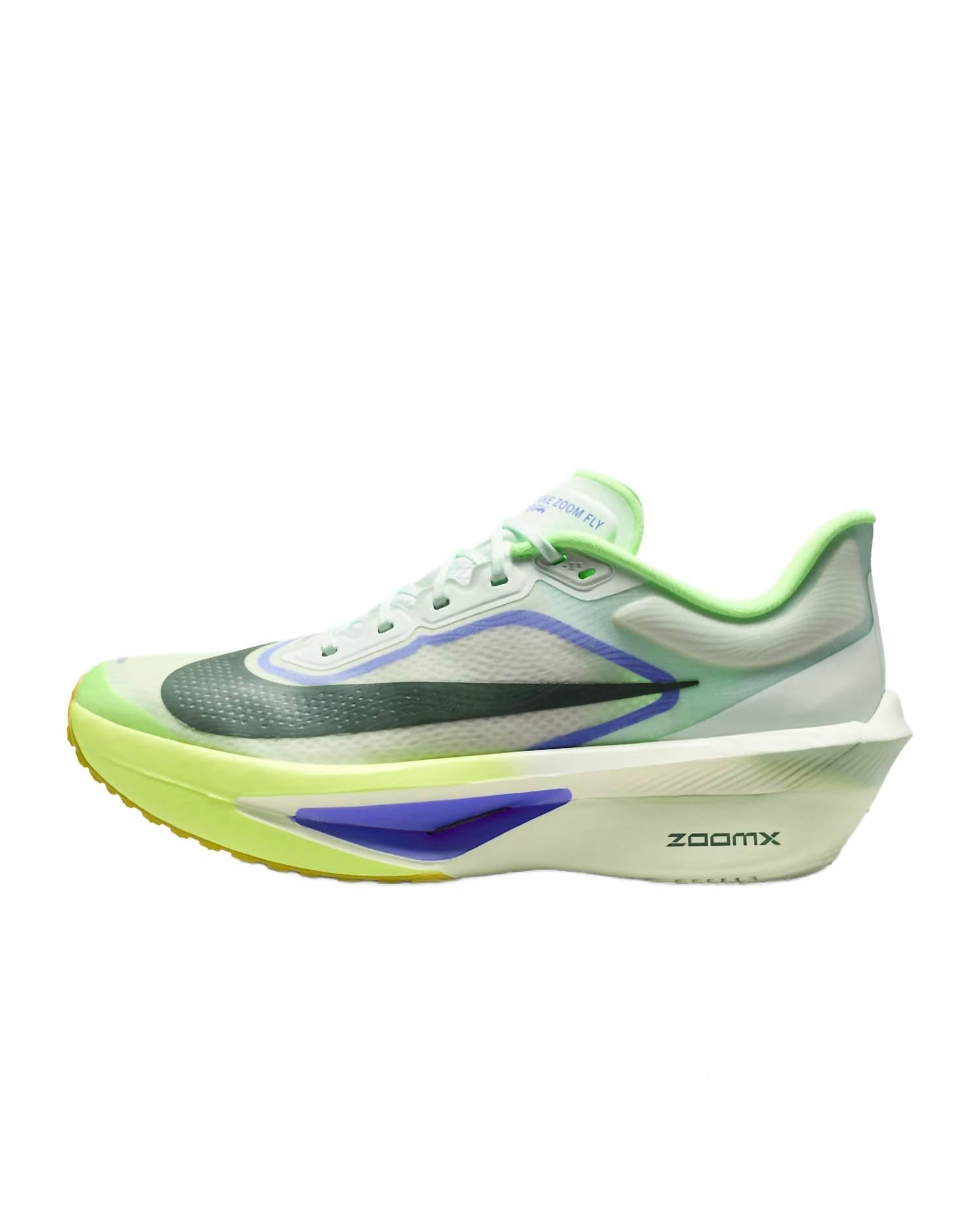 Men's Zoom Fly 6 Shoes In Barely Green/volt Ice/sapphire/black Spruce