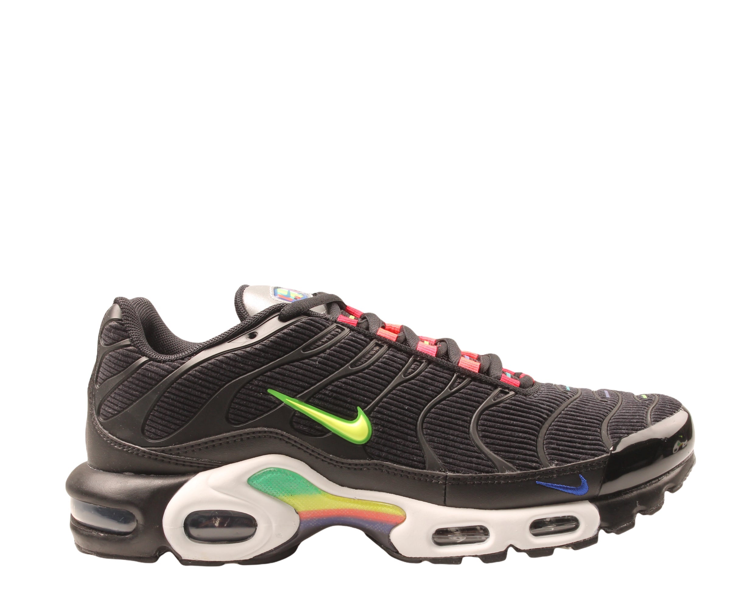Men's Nike Air Max Plus SE Black/Lemon-Venom-White Running Shoes DA5561-001
