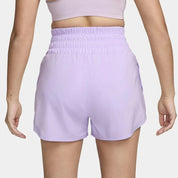 Women's Nike One Shorts Lilac Bloom Dri-FIT Brief-Lined Ultra High-Waist SRT152