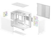 DeepCool CG330 3F WH Micro-ATX Case - White