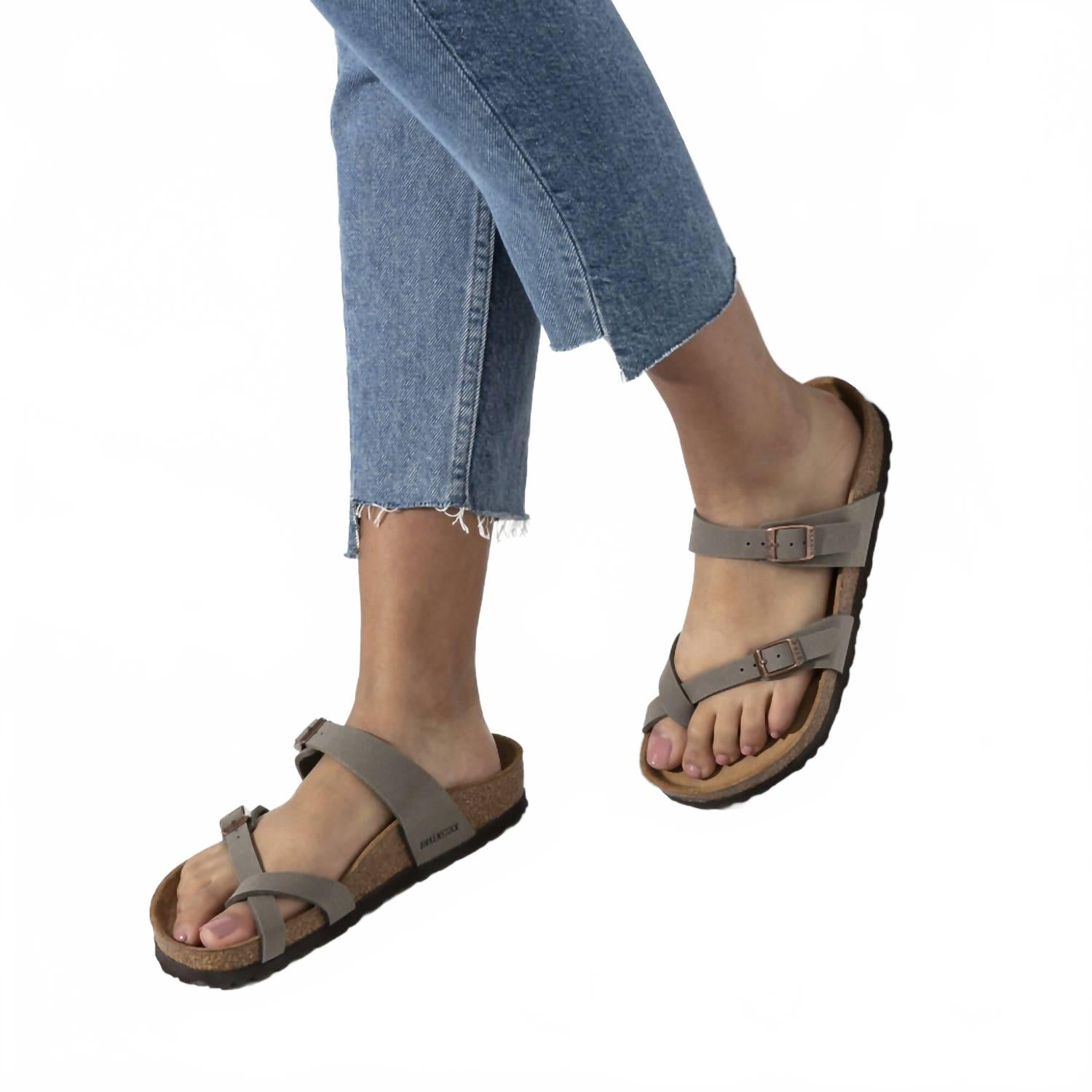 Women's Mayari Birkibuc Sandal In Stone