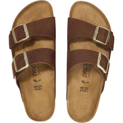 Women's Arizona Platform Sandals In Dark Tea