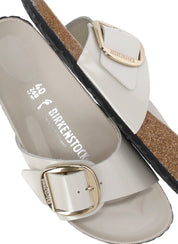 Ivory Madrid Big Buckle Leather Sandals