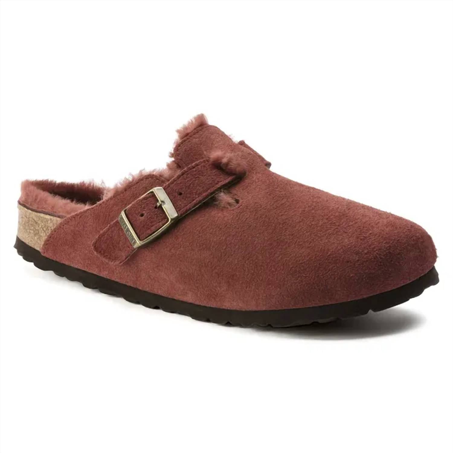 Unisex Boston Shearling Clog In Antique Port