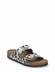 Women's Arizona Narrow Sandal In Blooms White/black