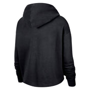 Women's Wnba Logowoman Team 13 Cropped Pullover Hoodie In Black