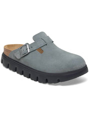 Women's Boston Chunky Platform Narrow Clogs In Basalt Grey Black