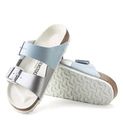 Women's Arizona Split Sandals In Light Blue/ Silver