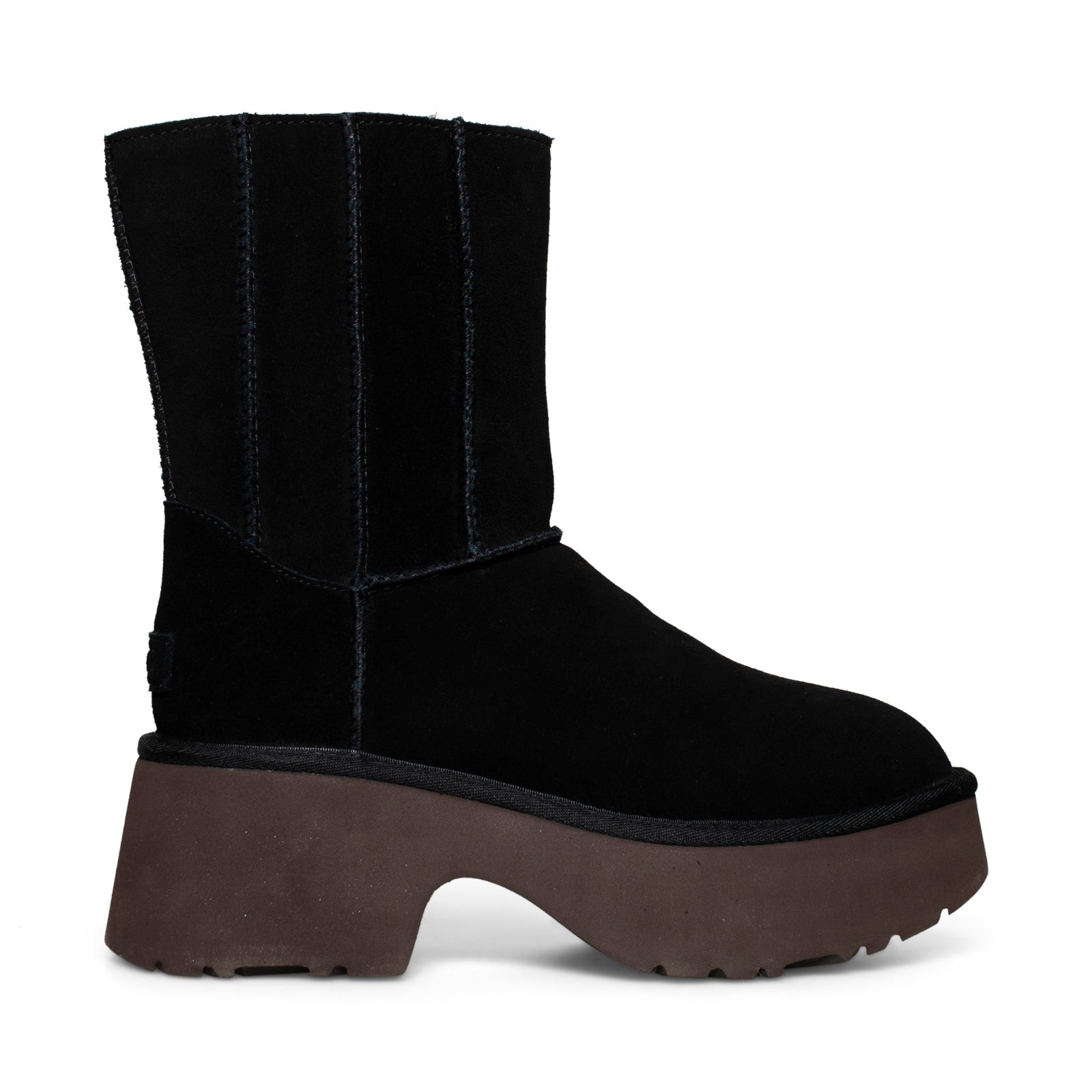 UGG Classic Twin Seam New Heights Black Boots - Women's