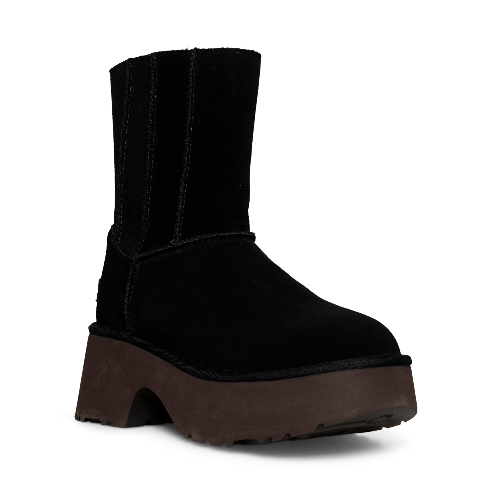 UGG Classic Twin Seam New Heights Black Boots - Women's