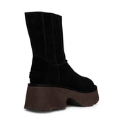 UGG Classic Twin Seam New Heights Black Boots - Women's