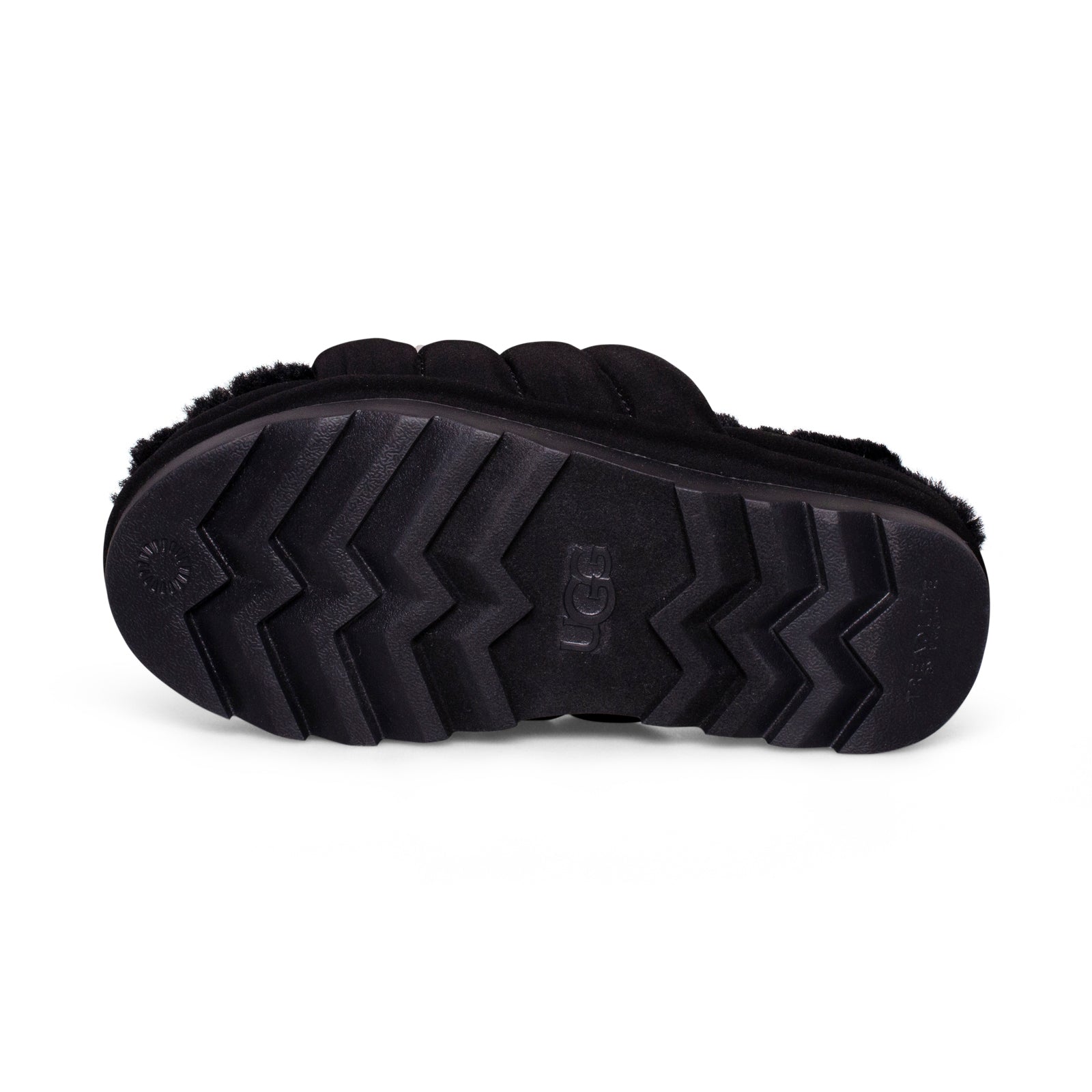 UGG Maxi Slide Black Slippers - Women's