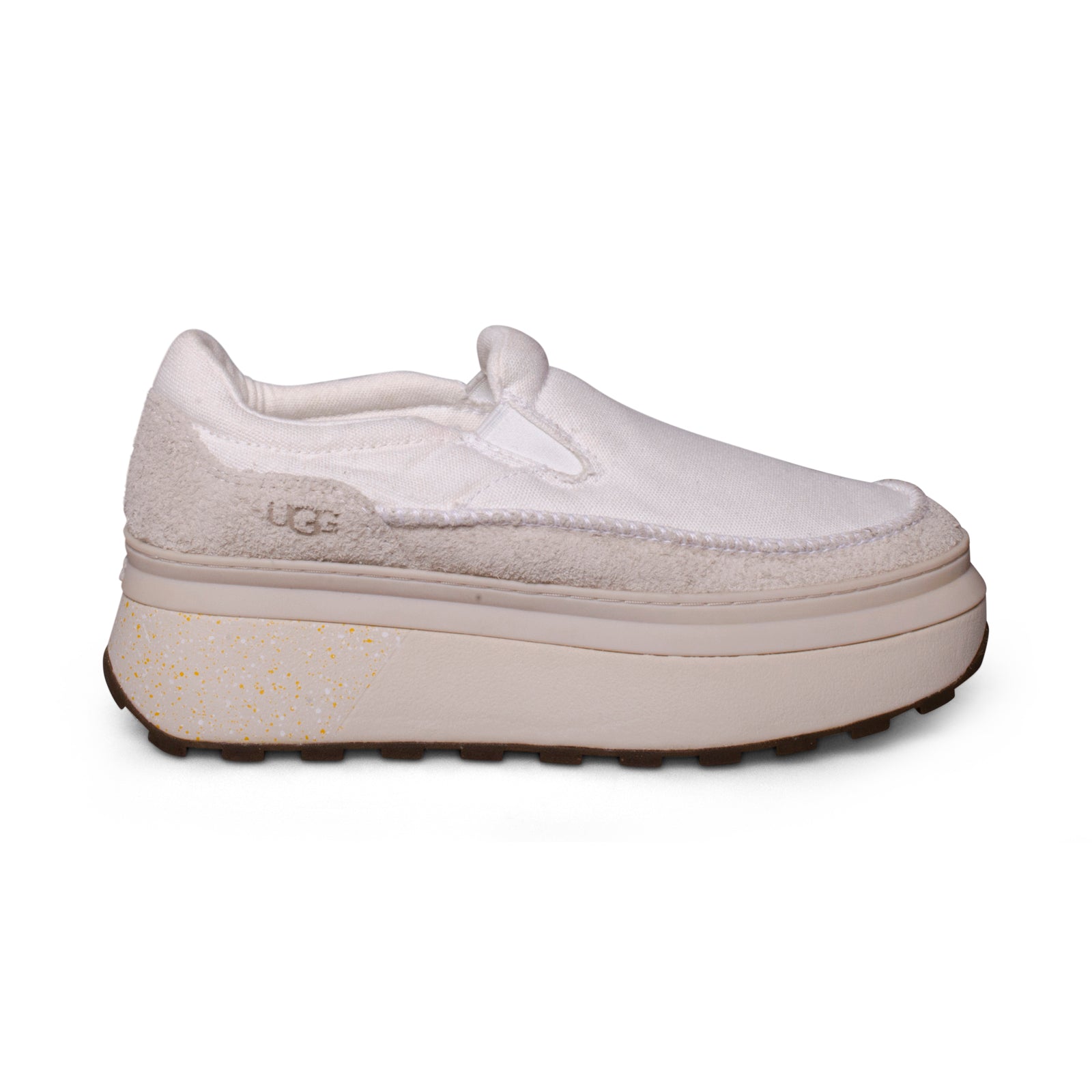 UGG Marin Slip On White Platform Sneakers - Women's