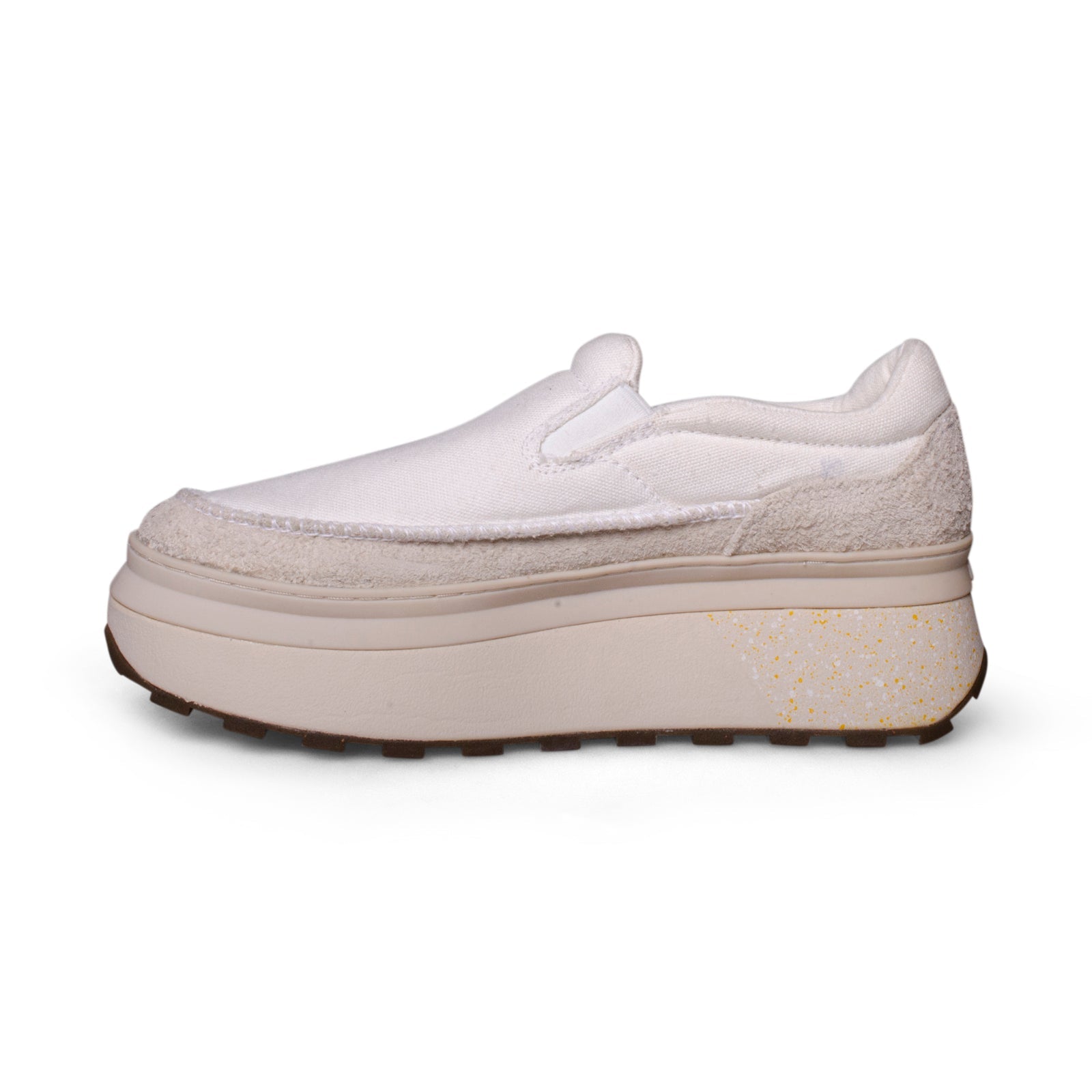 UGG Marin Slip On White Platform Sneakers - Women's